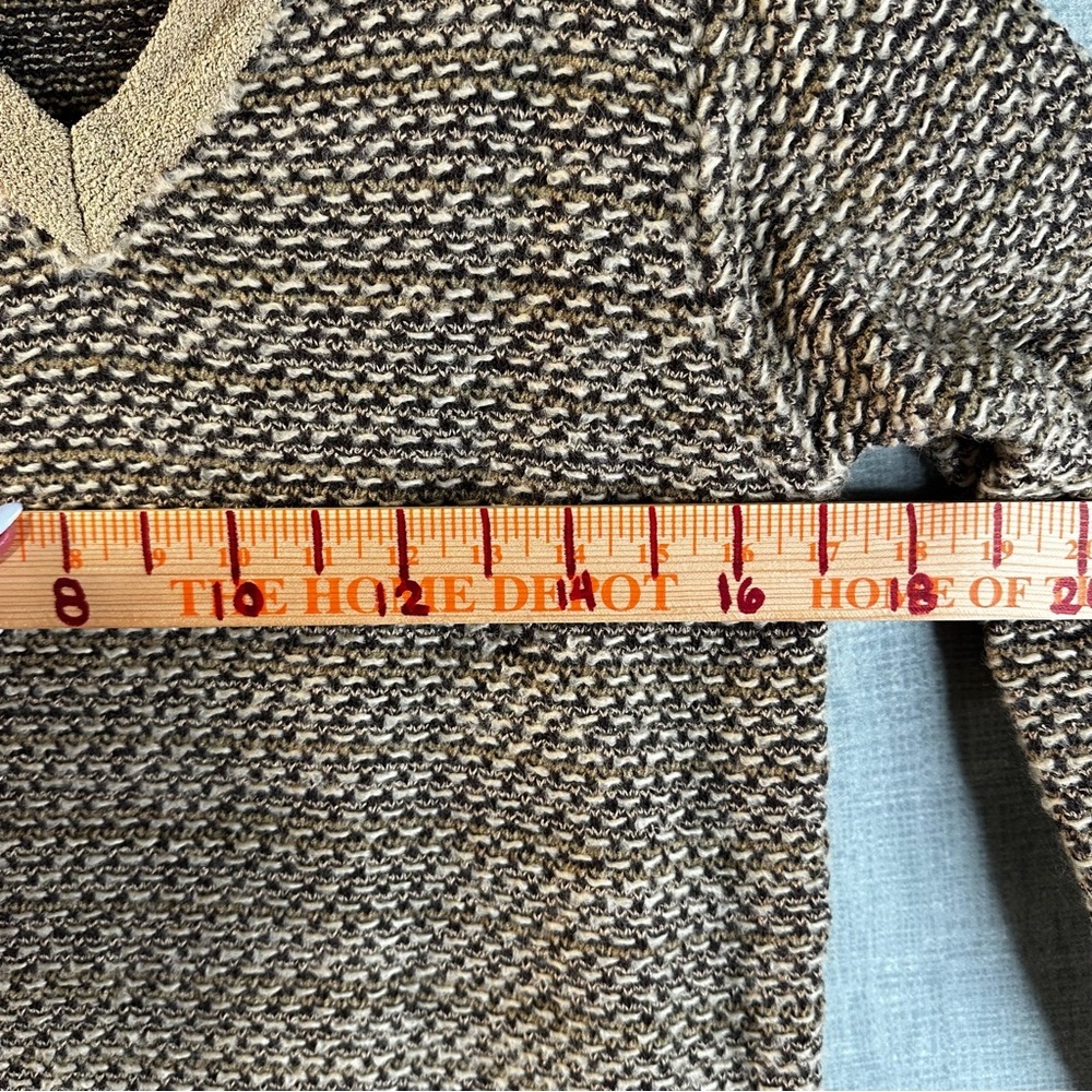 Liz Claiborne Lizsport Chunky Knit V-Neck Sweater Earth Tones Vintage Small S - Picture 9 of 11